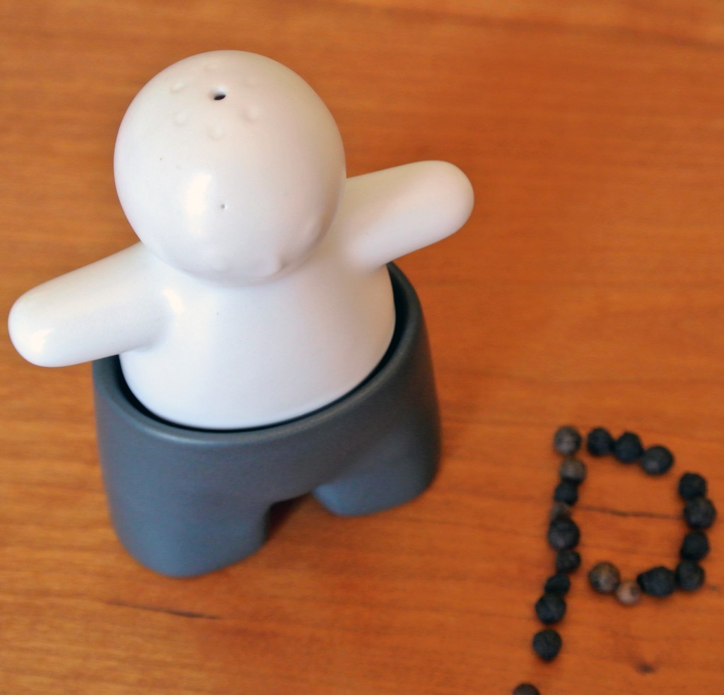 Salt and Pepper Shaker - aka "Mr. Pepper Pants"