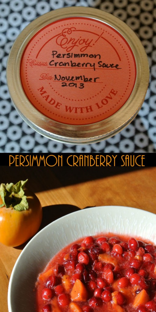 Persimmon Cranberry Sauce - Happy Thanksgiving