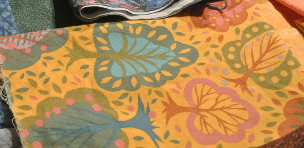 Inspiration fabric for my September table runner.