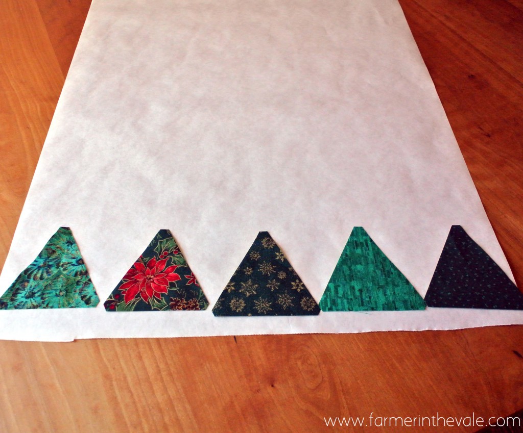 December Table Runner - trees