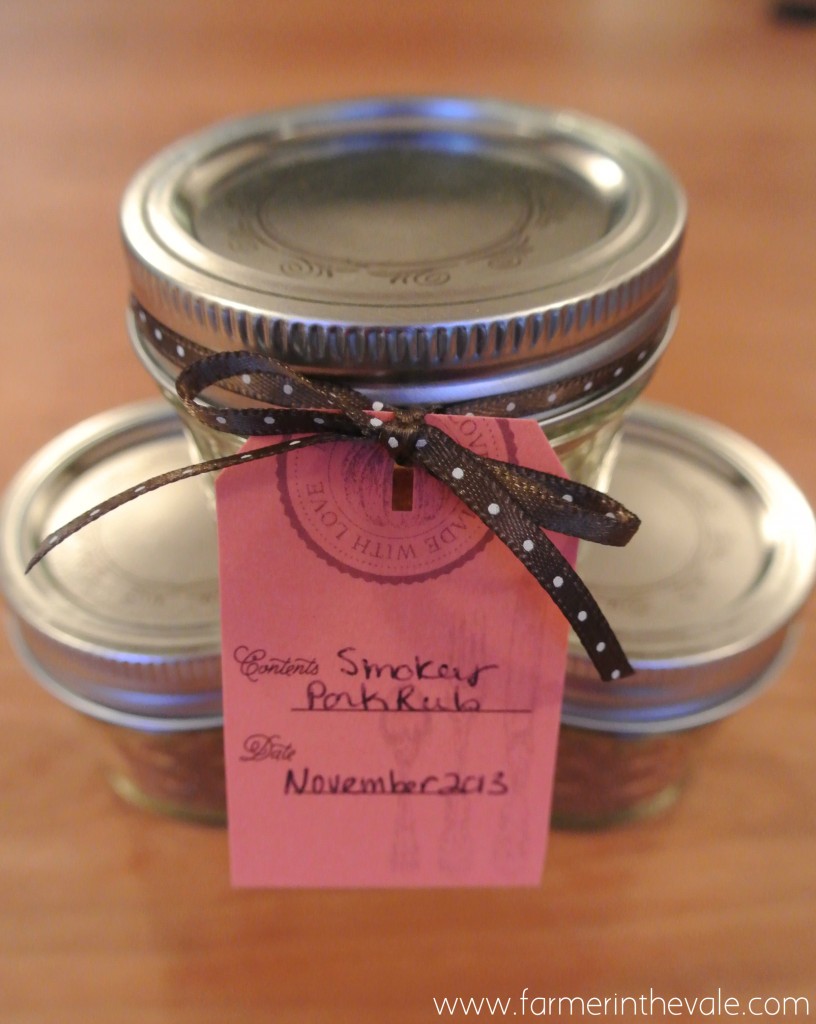 gift packaging for smokey pork rub