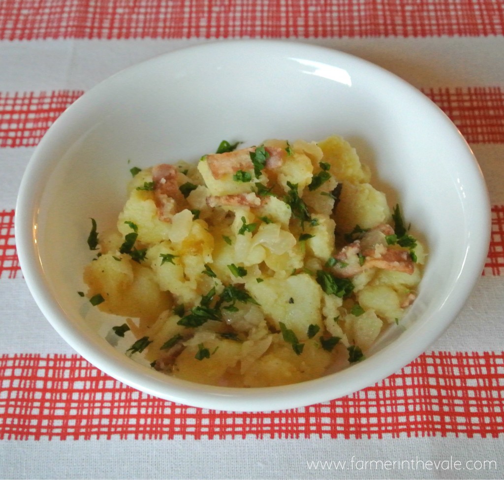 Potato Salad with Warm Bacon Vinaigrette